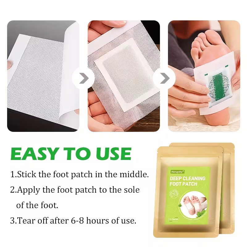 10pcs Natural Herbal Foot Patch